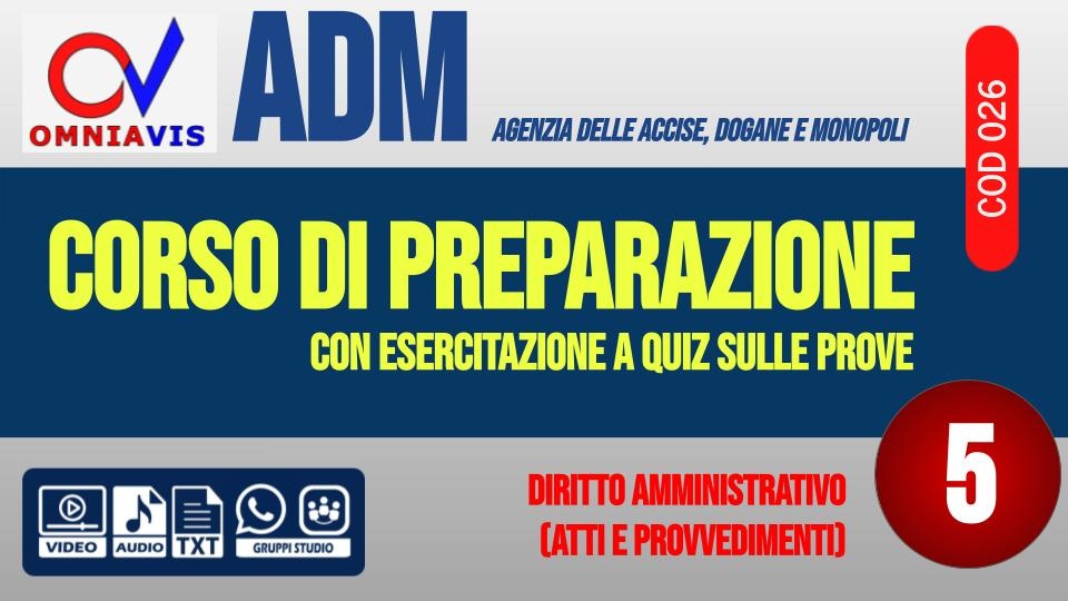 Diritto amministrativo (atti e provvedimenti) [2 ore formative] (CHIARELLI)