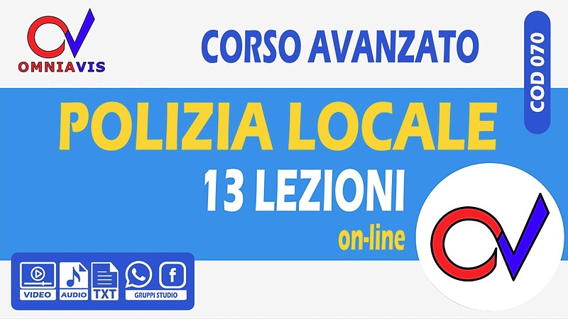 POLIZIA LOCALE (corso avanzato)