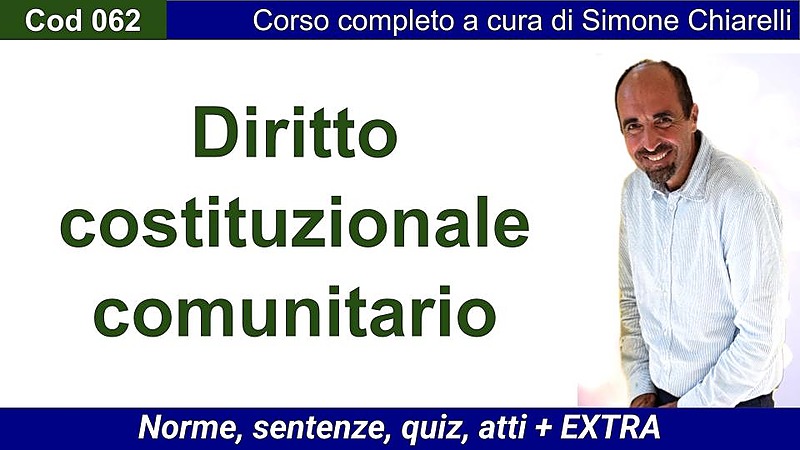 Diritto costituzionale e comunitario (diritto pubblico)