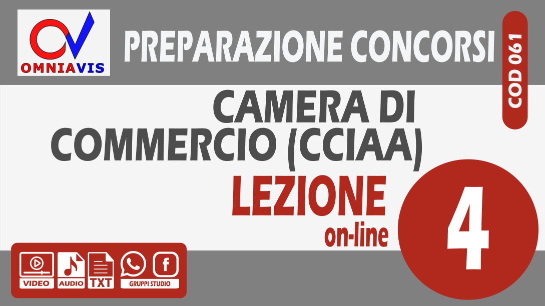 Lezione 4 - CCIAA: bilancio e contabilità [2 ore formative] (PAGANELLO)