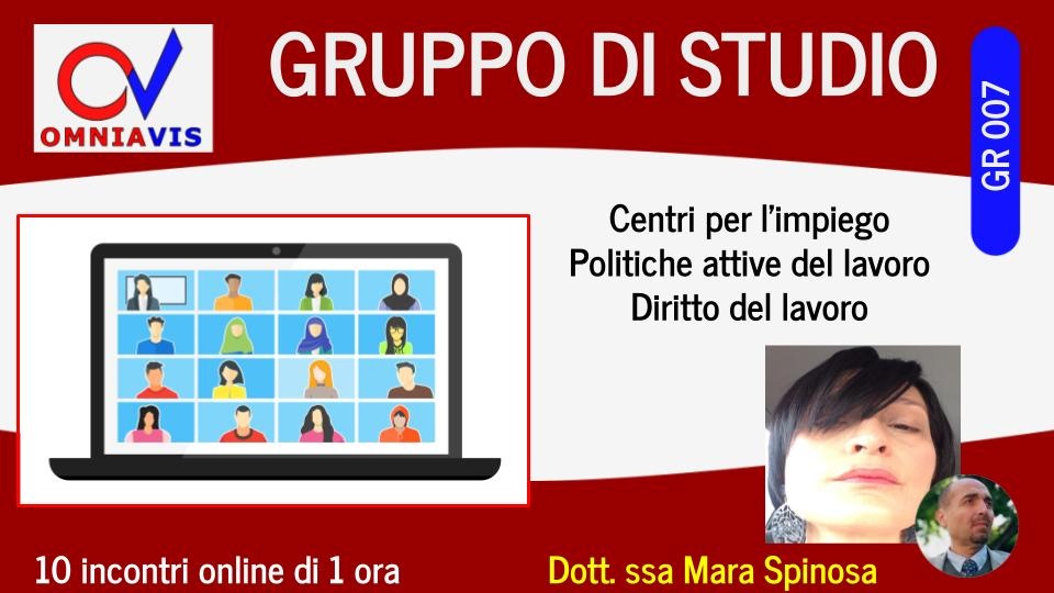 Gruppo di studio di Diritto del lavoro e politiche attive