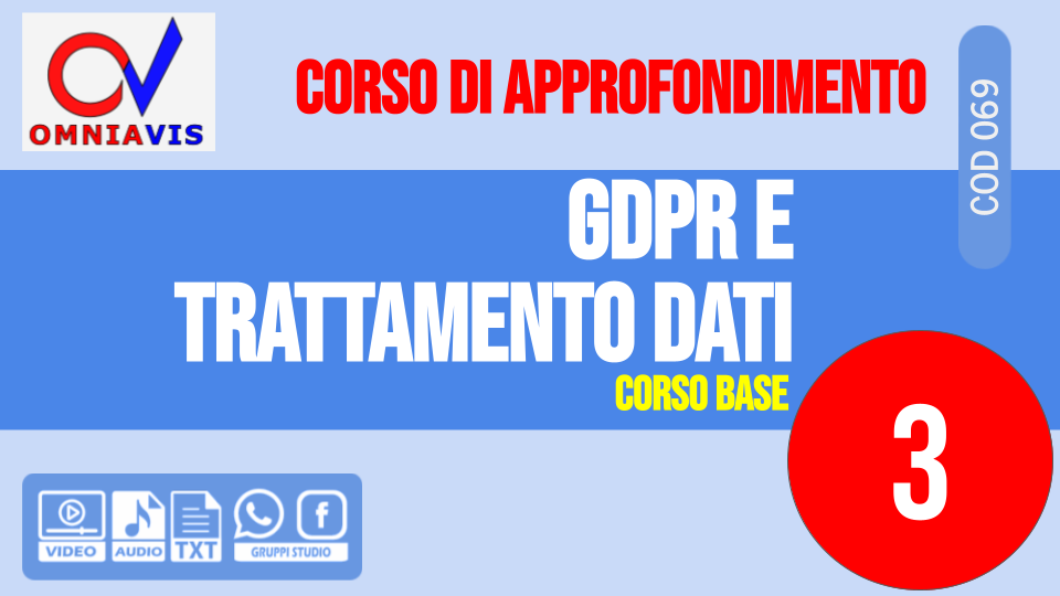 Lezione 3 - Modulistiche, registri e altri adempimenti formali nel sistema del GDPR [2 ore formative] (PANUCCI)