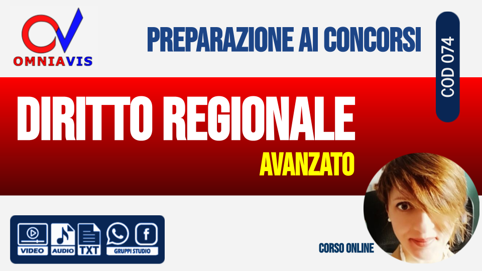Diritto regionale (corso avanzato)