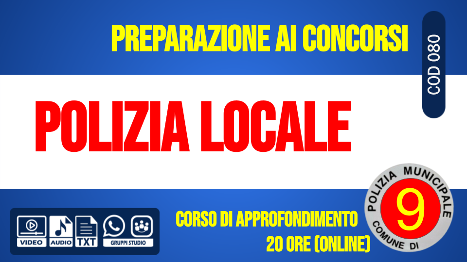 Lezione 9 - Polizia amministrativa e pubblica sicurezza [2 ore formative] (ORLANDI)