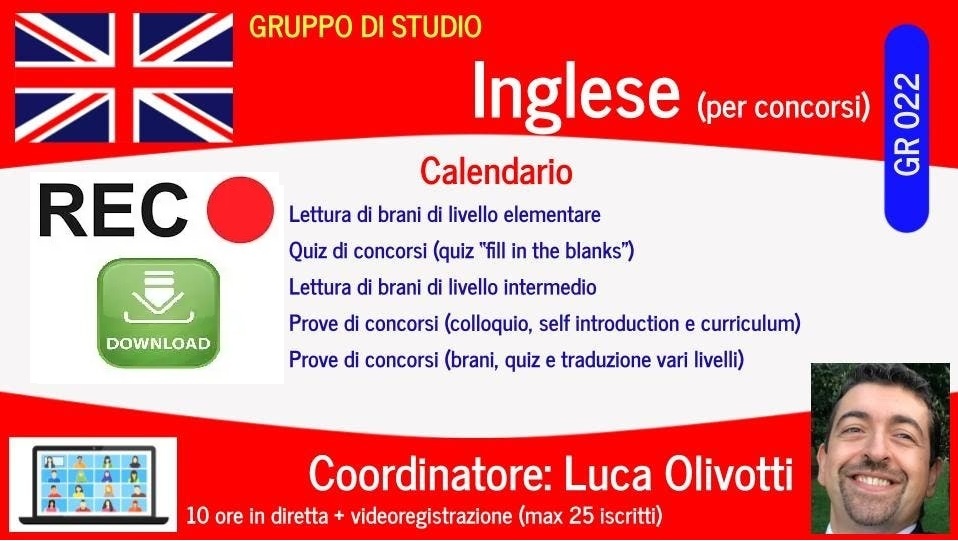 Gruppo di studio INGLESE (per concorsi)