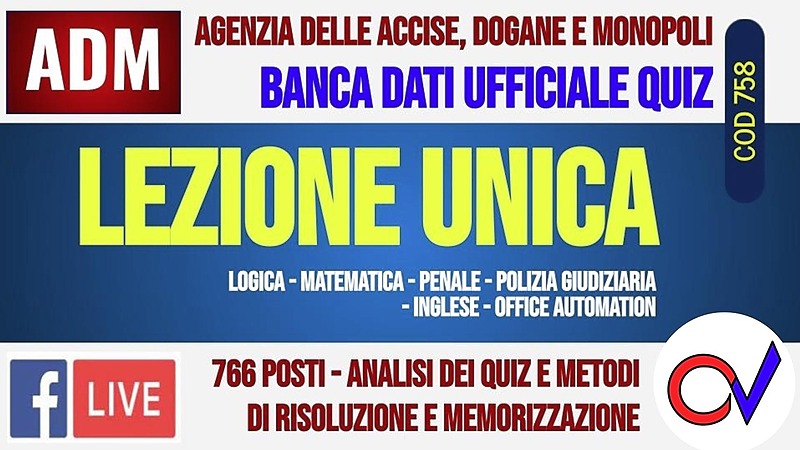 QUIZ ADM (766 posti): analisi della banca dati - soluzioni e memorizzazione