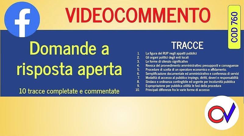 Domande a risposta aperta 10 tracce complete con svolgimento e commento
