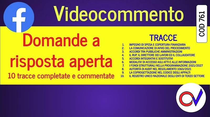 Domande a risposta aperta 10 tracce complete con svolgimento e commento