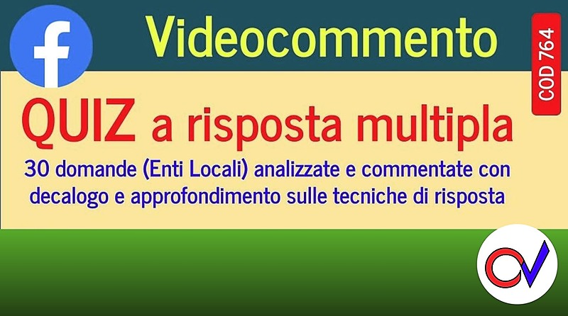 Quiz a risposta multipla (30 domande commentate)