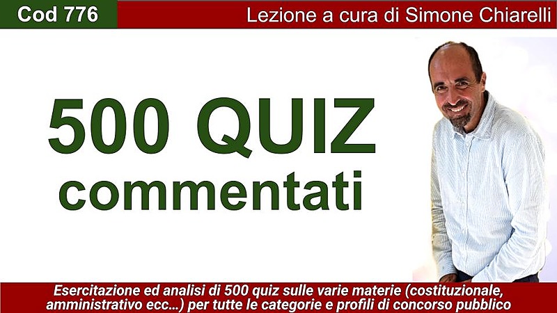 Prova scritta dei concorsi (simulazione su 500 quiz) (CHIARELLI)