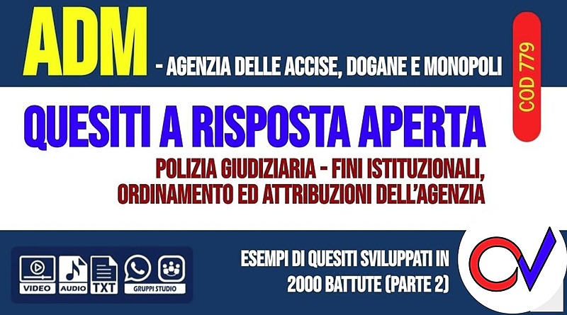 ADM: esempi di quesiti a risposta aperta (2000 battute) - parte 2 (CHIARELLI)