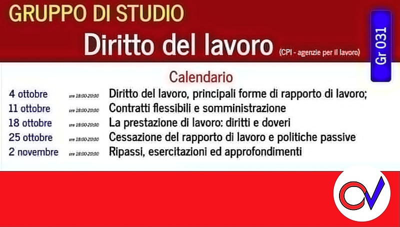 Gruppo di studio DIRITTO DEL LAVORO
