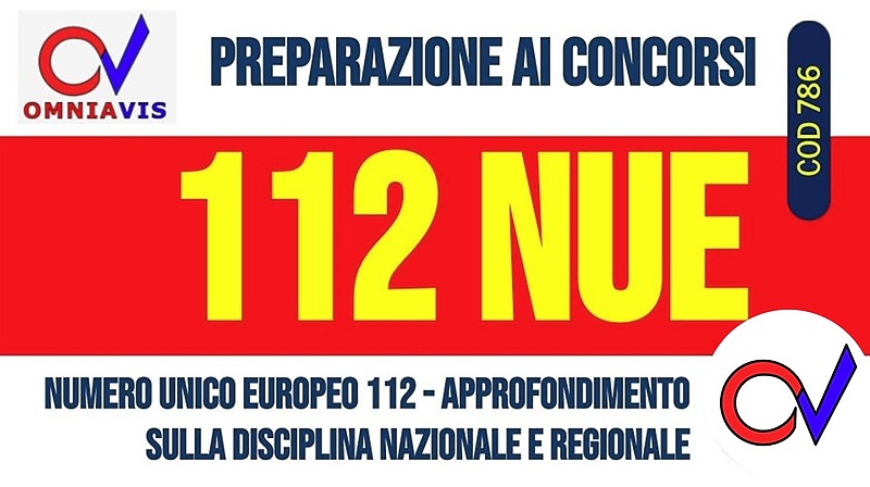 NUE 112 (numero unico di emergenza europeo): disciplina e organizzazione [2 ore formative](CHIARELLI)