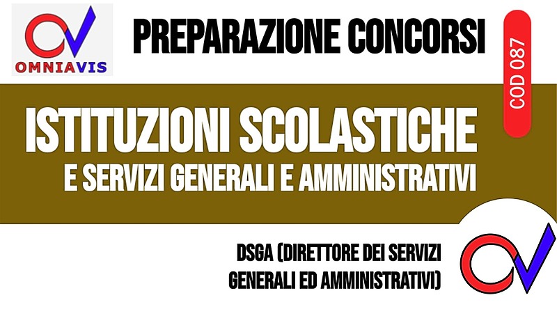 Scuola: DSGA (direttore dei servizi generali ed amministrativi) [2 ore formative] (CHIARELLI)