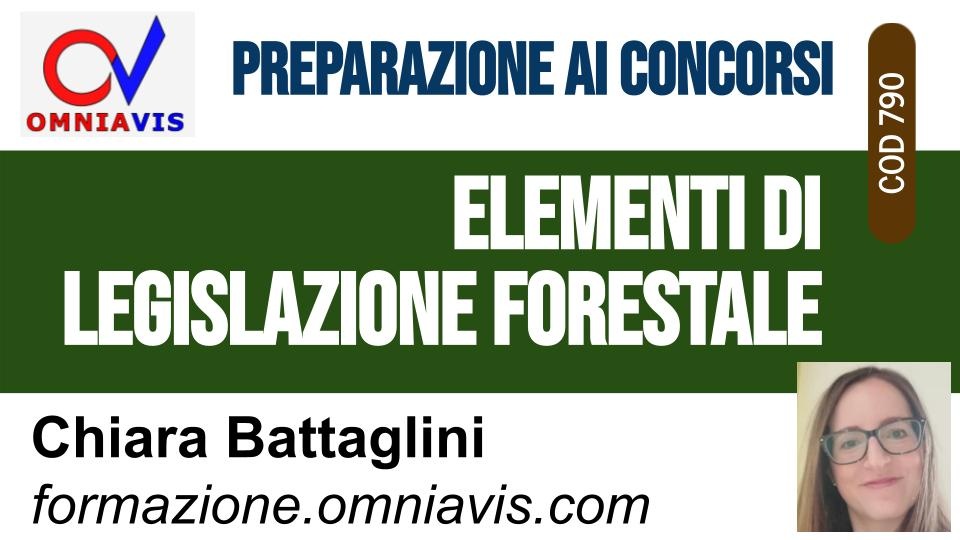 Elementi di legislazione forestale [3 ore formative] (BATTAGLINI)