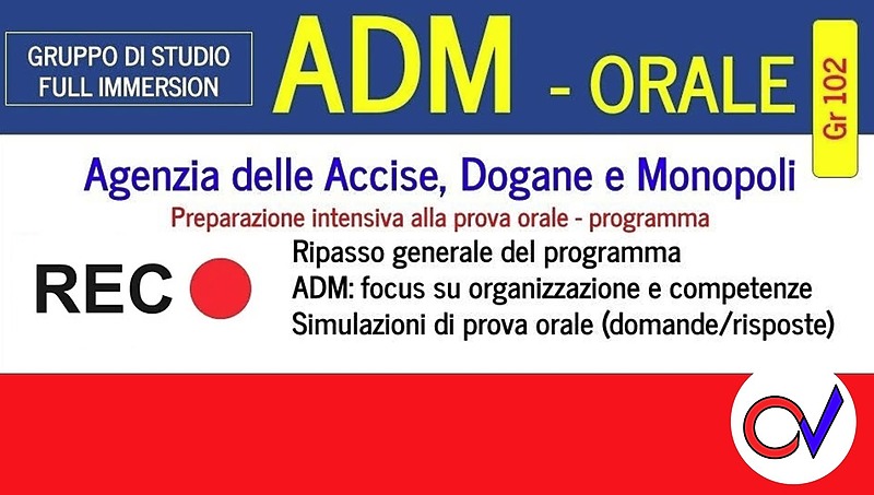 ADM: preparazione intensiva alla prova orale