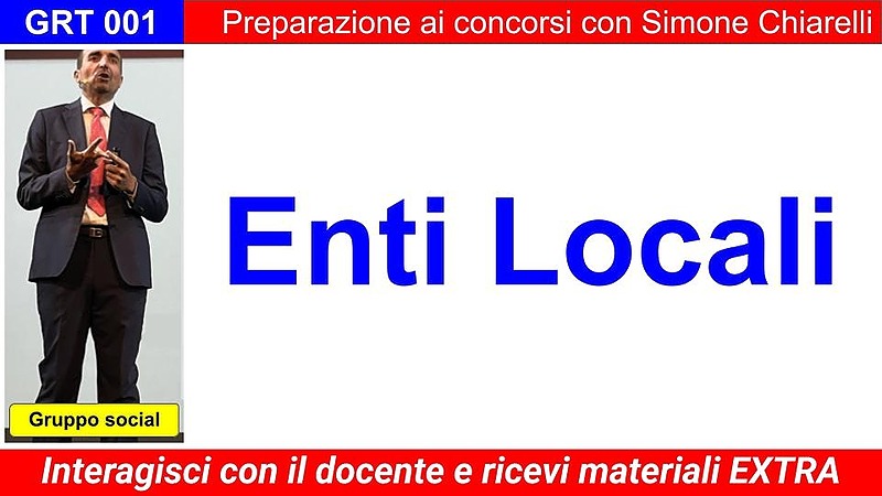 ENTI LOCALI - GRUPPO RISERVATO SOCIAL TELEGRAM (no sostituzioni)