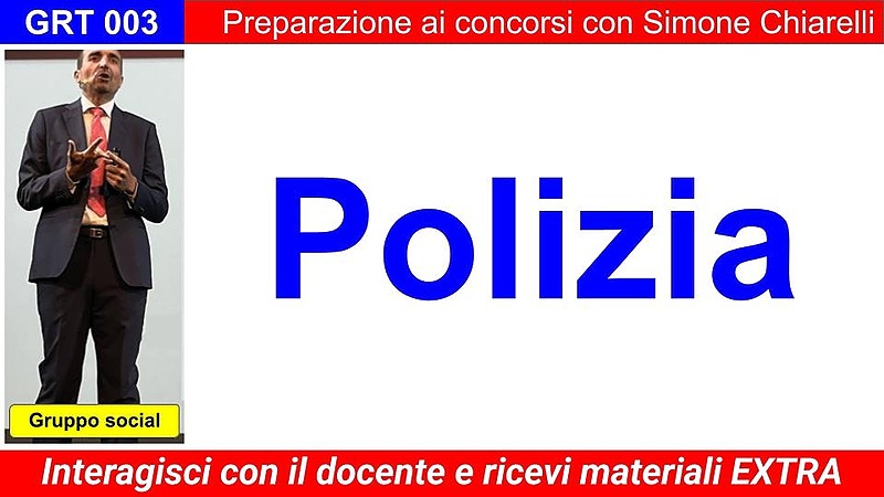 POLIZIA - gruppo riservato (no sostituzioni)