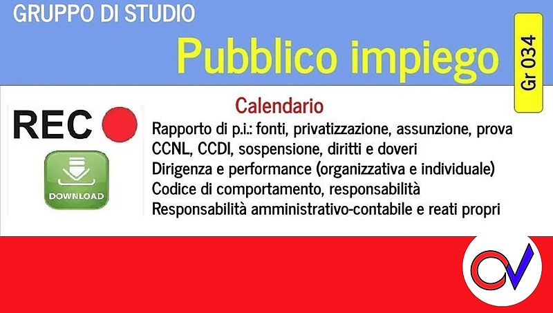 Gruppo di studio PUBBLICO IMPIEGO