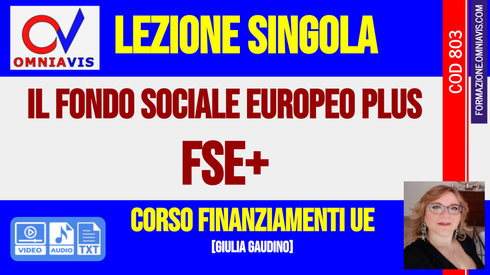 Il Fondo Sociale Europeo plus (FSE+) [2 ore formative] (GAUDINO)