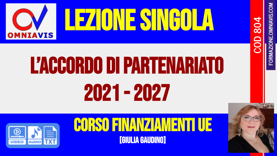 L’accordo di partenariato 2021 - 2027 [1 ora formativa] (GAUDINO)