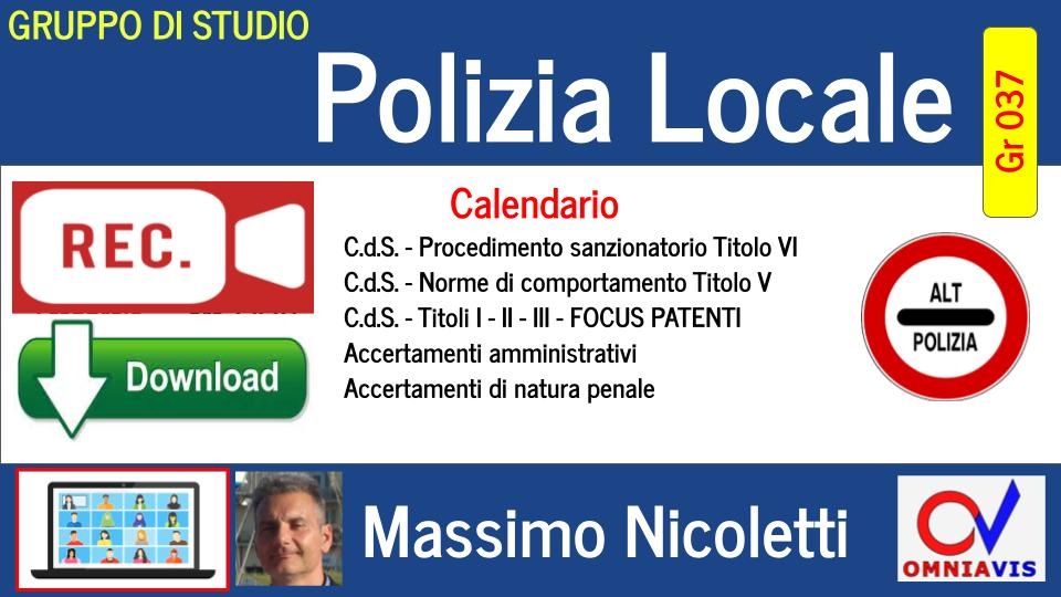 Gruppo di studio POLIZIA LOCALE