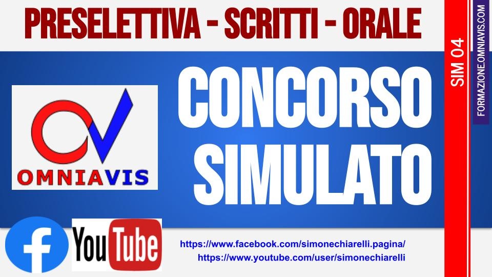 Simulazione di concorso a scopo didattico (2022)
