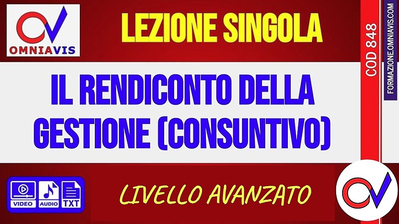 Il rendiconto della gestione (consuntivo) (CHIARELLI-BIANCHINI)
