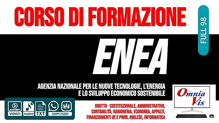 ENEA - corso di formazione per vari profili