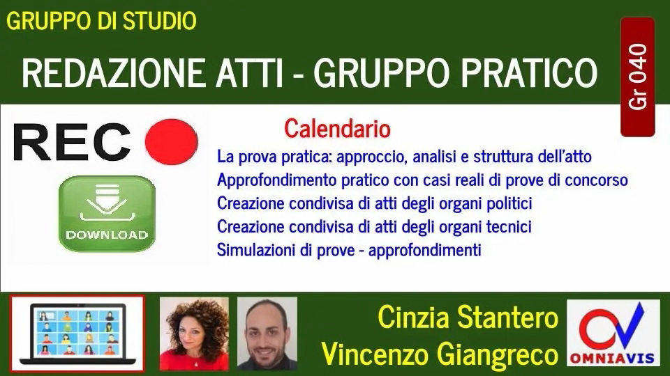Gruppo di studio REDAZIONE ATTI