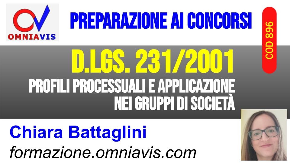 D.lgs. 231/2001: profili processuali e applicazione nei gruppi di società