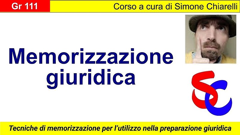 Memorizzazione giuridica (con metodo scientifico)