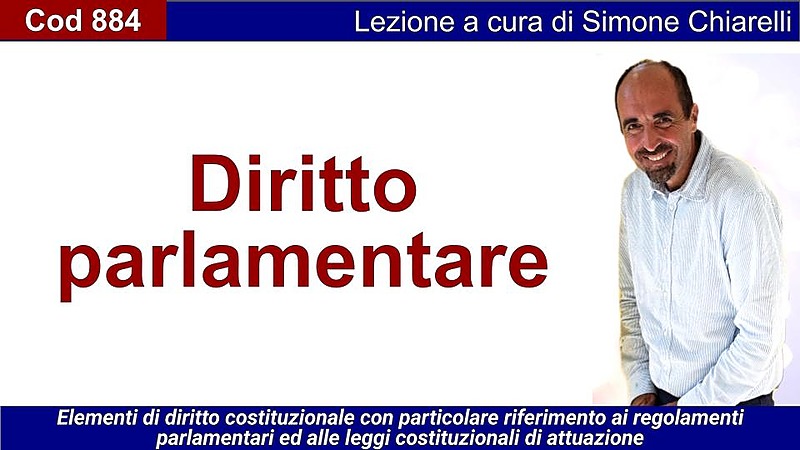 Diritto parlamentare (nazionale e regionale) (CHIARELLI)