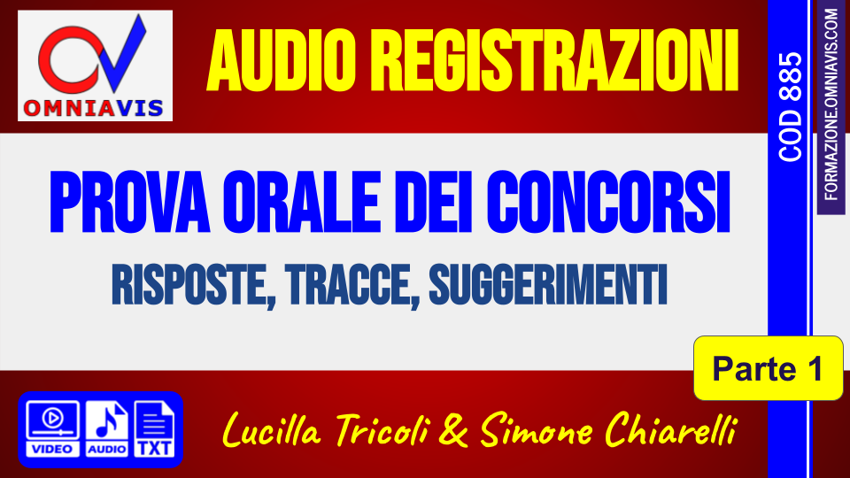 Prova orale dei concorsi: risposte, tracce, suggerimenti (parte 1) - Tricoli