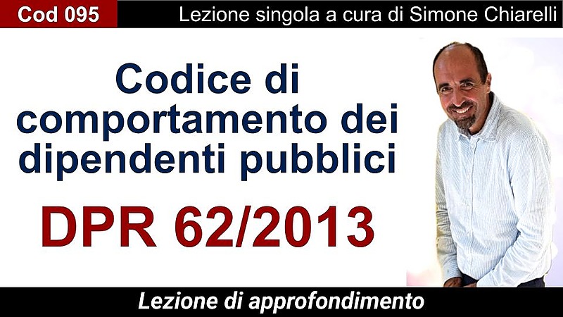 Cod095 -Lettura del DPR 62/2013 "Codice di comportamento"