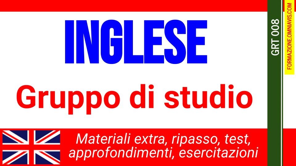 INGLESE  - GRUPPO RISERVATO SOCIAL (no sostituzioni)