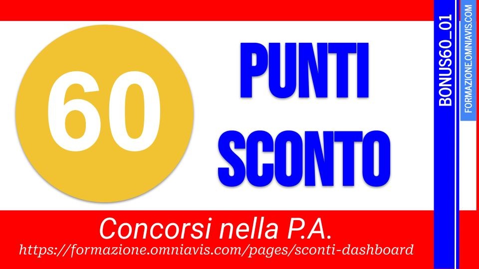 60 punti sconto