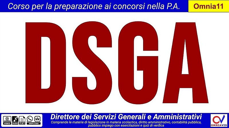 DSGA (Direttore dei servizi generali e amministrativi)