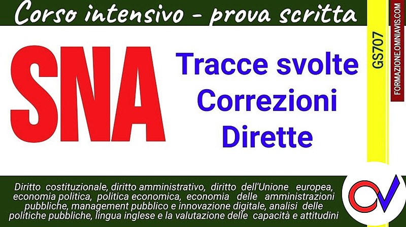 Gruppo di studio "SNA 2023 - preparazione prova scritta"