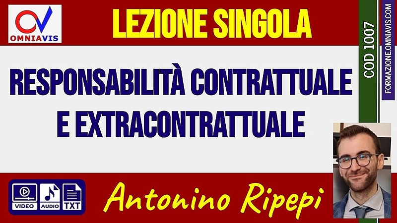 Responsabilità contrattuale e extracontrattuale [1 ora formativa] (RIPEPI)