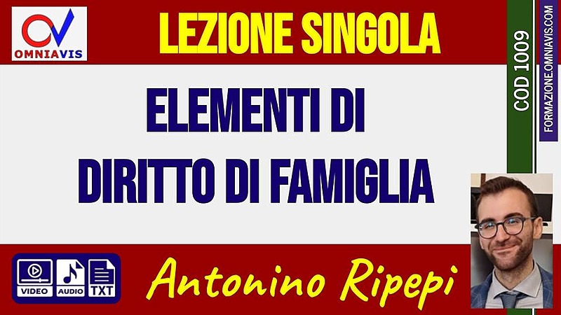 Elementi di diritto di famiglia [2 ore formative] (RIPEPI)