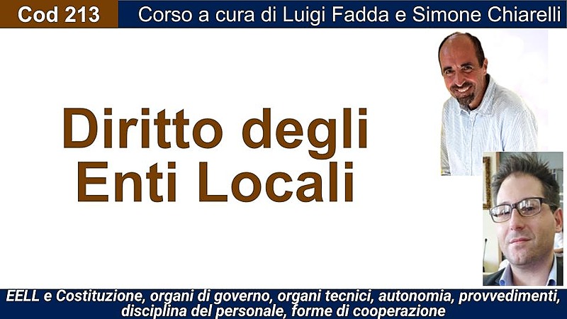 Corso di diritto degli Enti Locali