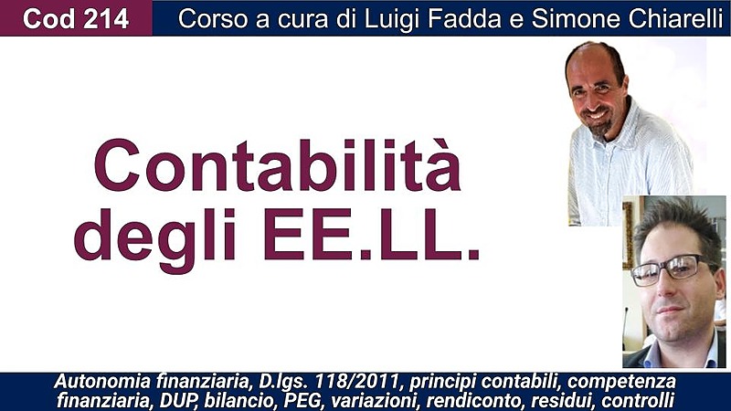 Corso di contabilità e bilancio degli EE.LL.