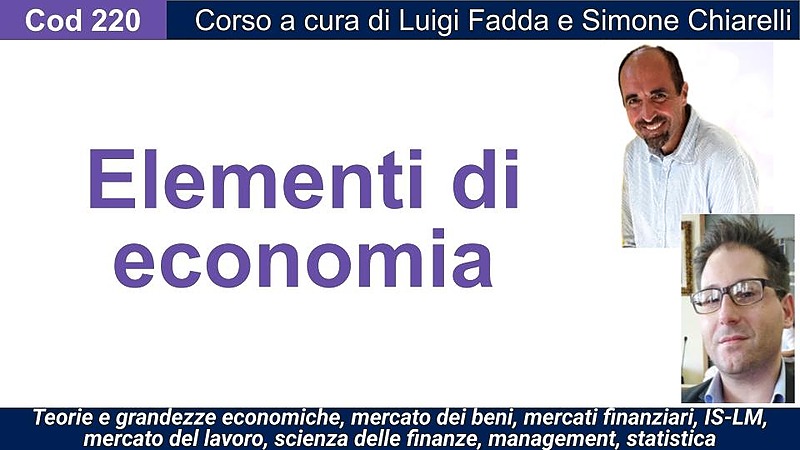 Corso di elementi di economia