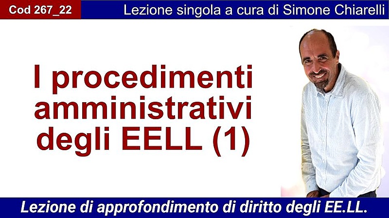 I procedimenti amministrativi degli EELL (1)