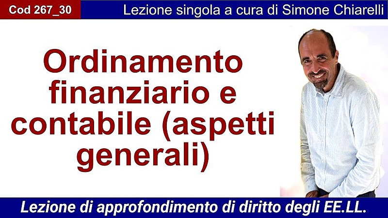 Ordinamento finanziario e contabile (aspetti generali)