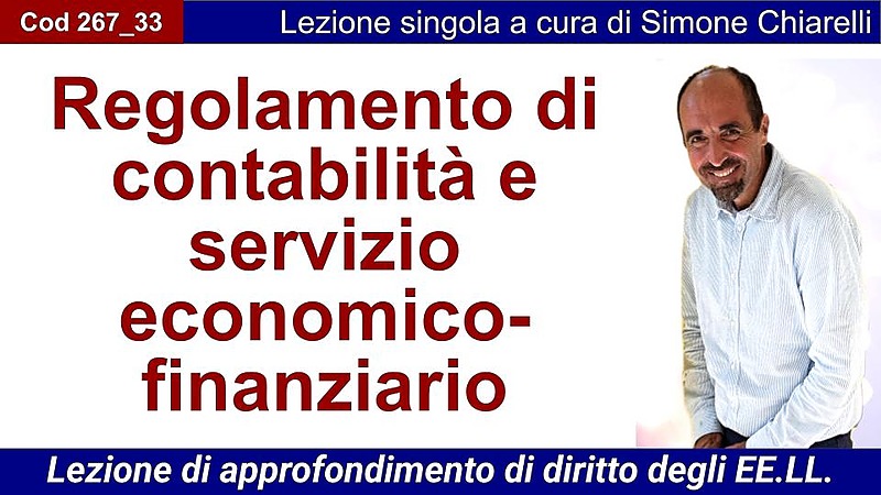 Regolamento di contabilità e servizio economico-finanziario