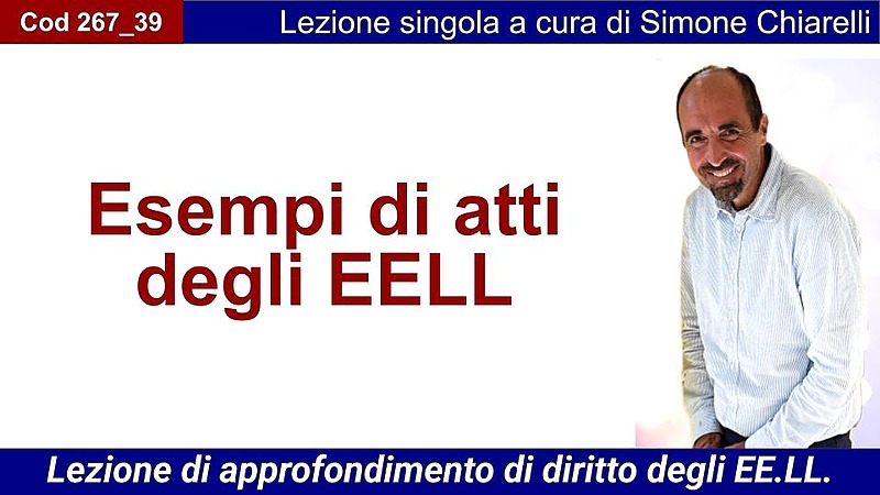 Esempi di atti degli EELL