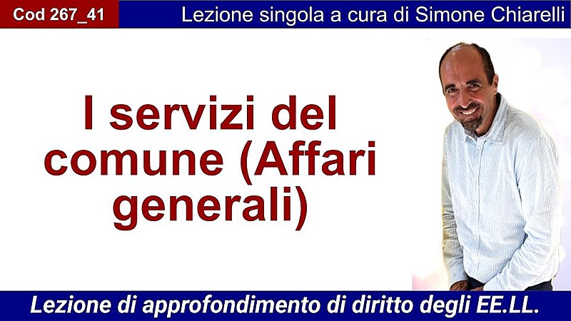 I servizi del comune (Affari generali)
