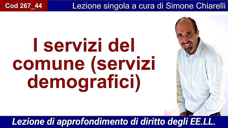 I servizi del comune (servizi demografici)